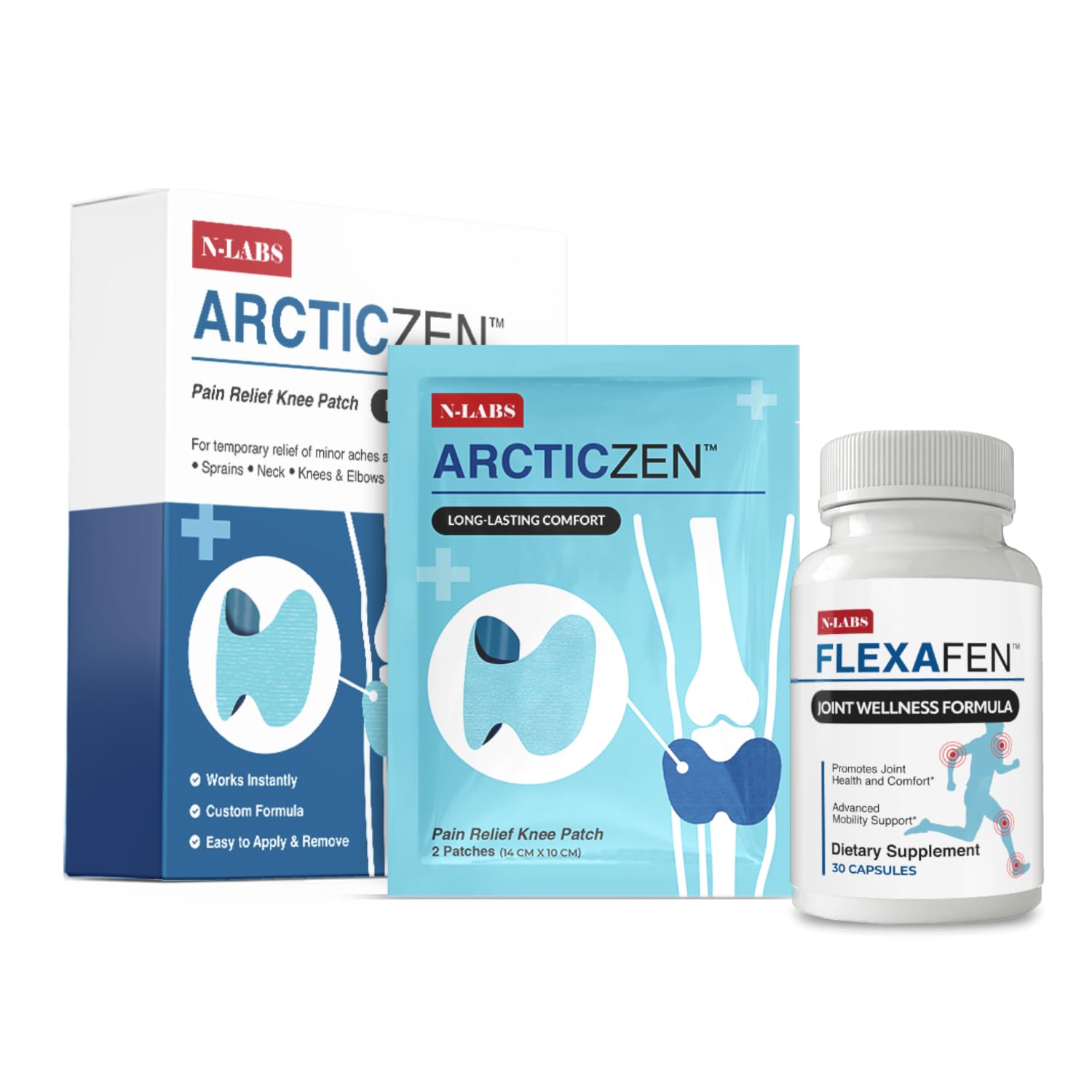 N-Labs Mobility Support Bundle – Supports Joint Health, Flexibility & Knee Comfort – Flexafen & ArcticZen for Comprehensive Joint Care & Active Living – 30 Day Supply N-LabsAu supplements