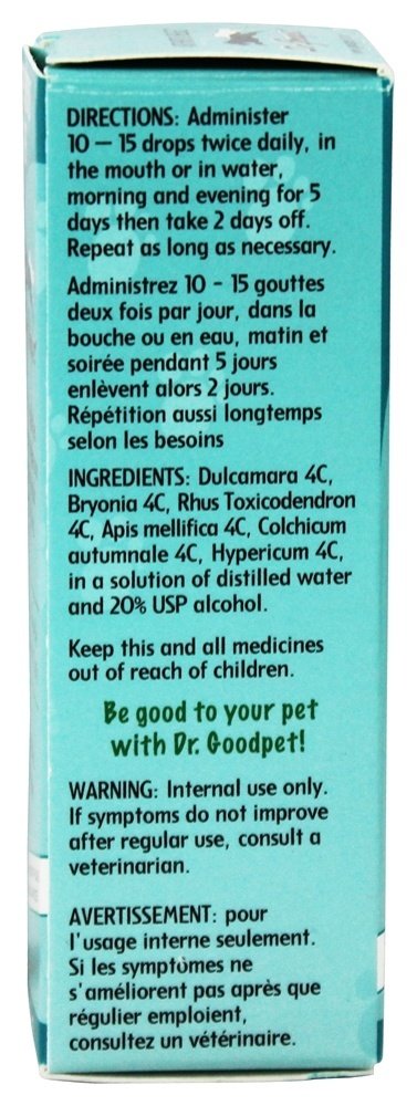Dr. Goodpet Arthritis Relief Drops for Pets - Gentle Homeopathic Formula for Joint Stiffness & Mobility Support in Dogs & Cats - 1 oz Dropper Bottle Dr. GoodpetAu supplements