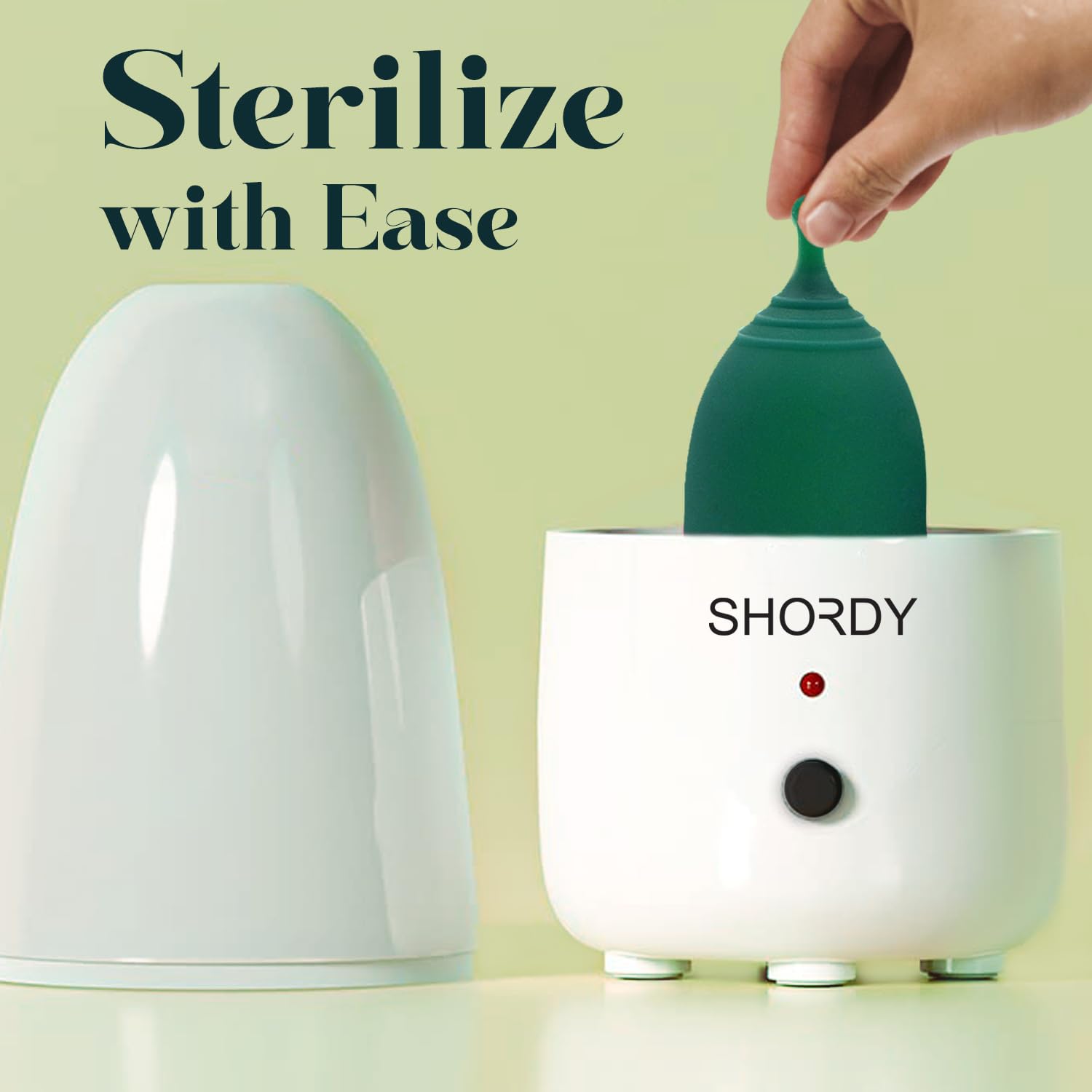 SHORDY Menstrual Cup and Steamer Sterilizer for Beginners Kit Set of 2 Period Cups (Small & Large) SHORDYAu supplements