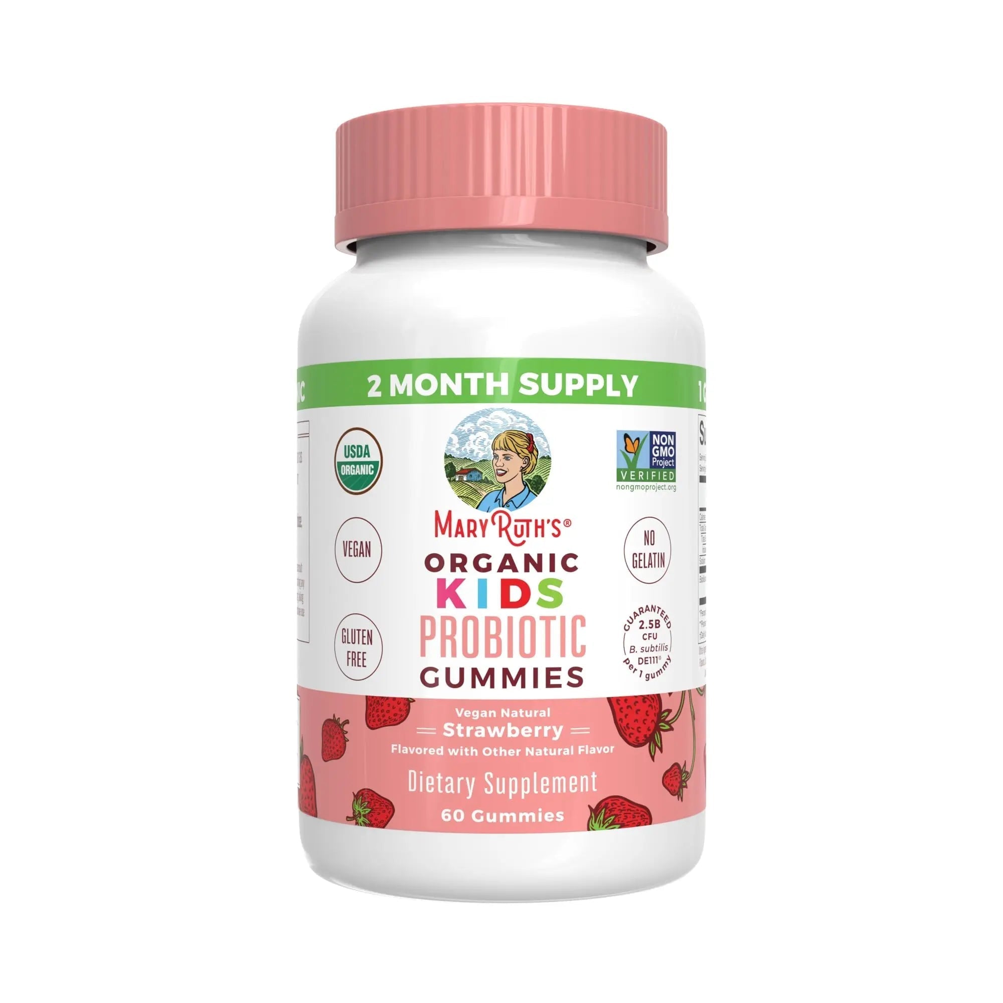 MaryRuth Organics Gummies for Kids–Multivitamin (Mixed Berry & Cherry), & Probiotic (Strawberry) | USDA Organic, No Gelatin! | MARYRUTH'SAu supplements