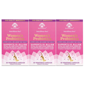 NutriCelebrity NutriFlora-Pro Probiotics for Women, Vaginal, Urinary Health, Immune System Digestive NutricelebrityAu supplements