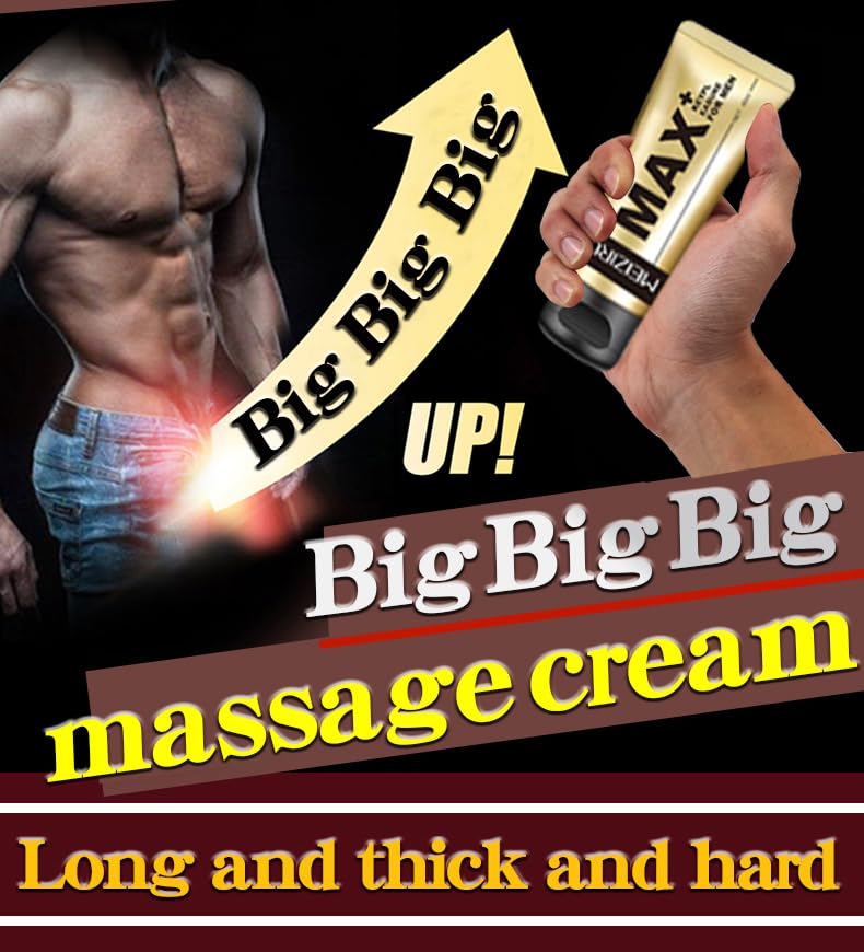 Max+ Extra Large Strength Enlargement Growth Gel for Man – Men's Power Massage Enlarger Cream with Natural Oil for Increase Size, Huge Thickness, Strength and Prolonged Performance (1) MEIZIRUIAu supplements