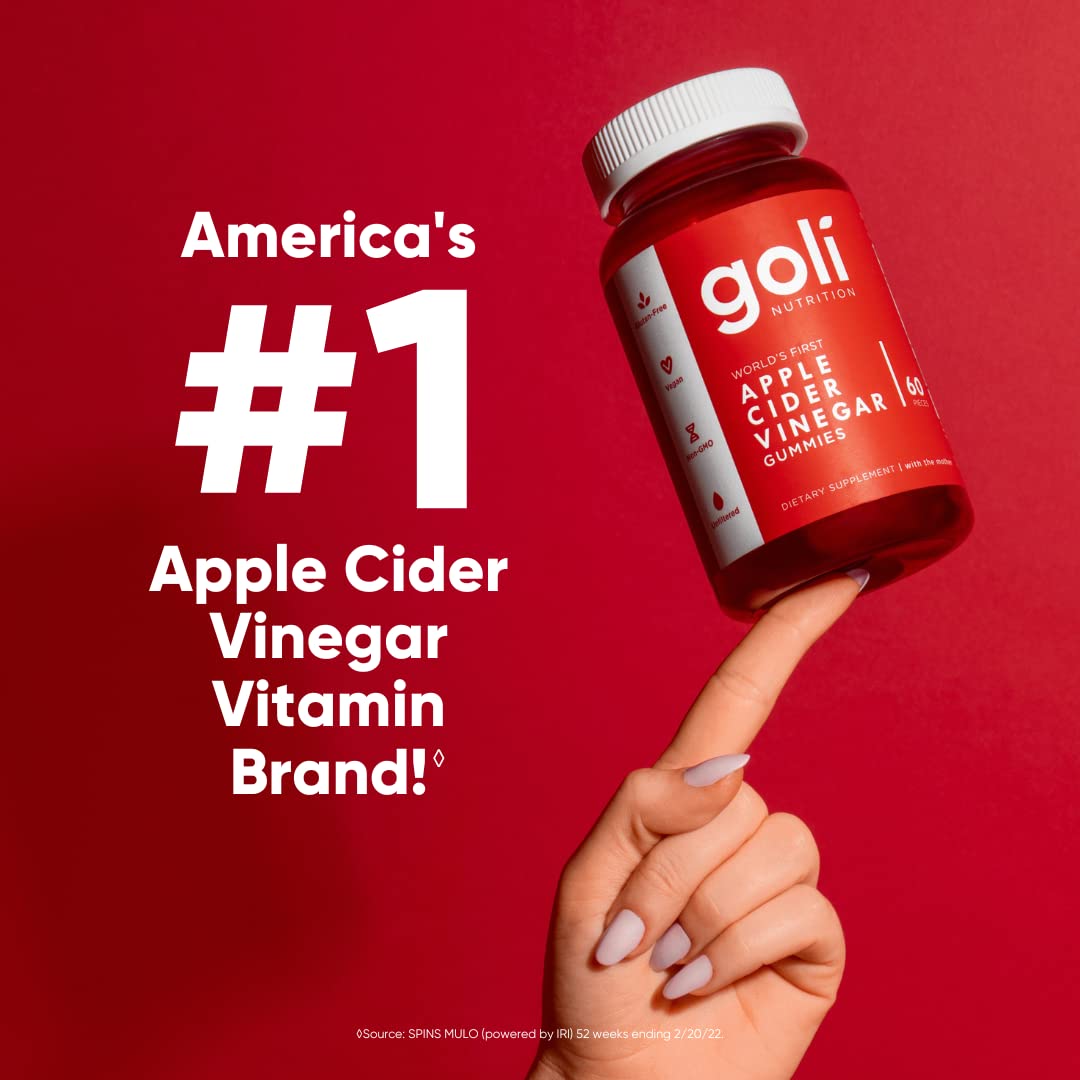 Goli Nutritional Supplement, Apple Cider Vinegar Gummy Vitamins Nutrition, 2 Pack GoliUS supplements