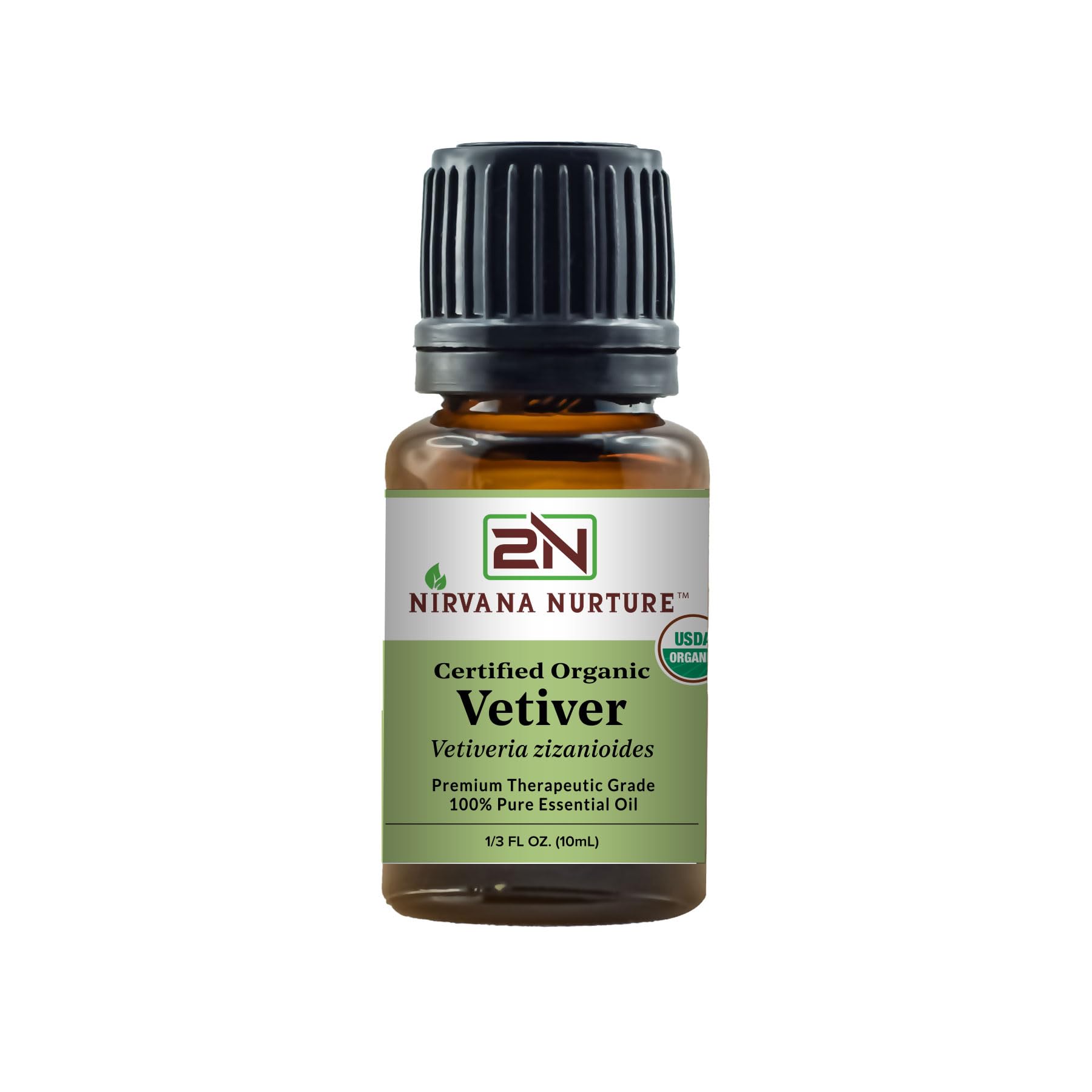 Nirvana Nurture Vetiver Essential Oil USDA Certified Organic 100% Pure Premium Therapeutic Grade Nirvana NurtureAu supplements