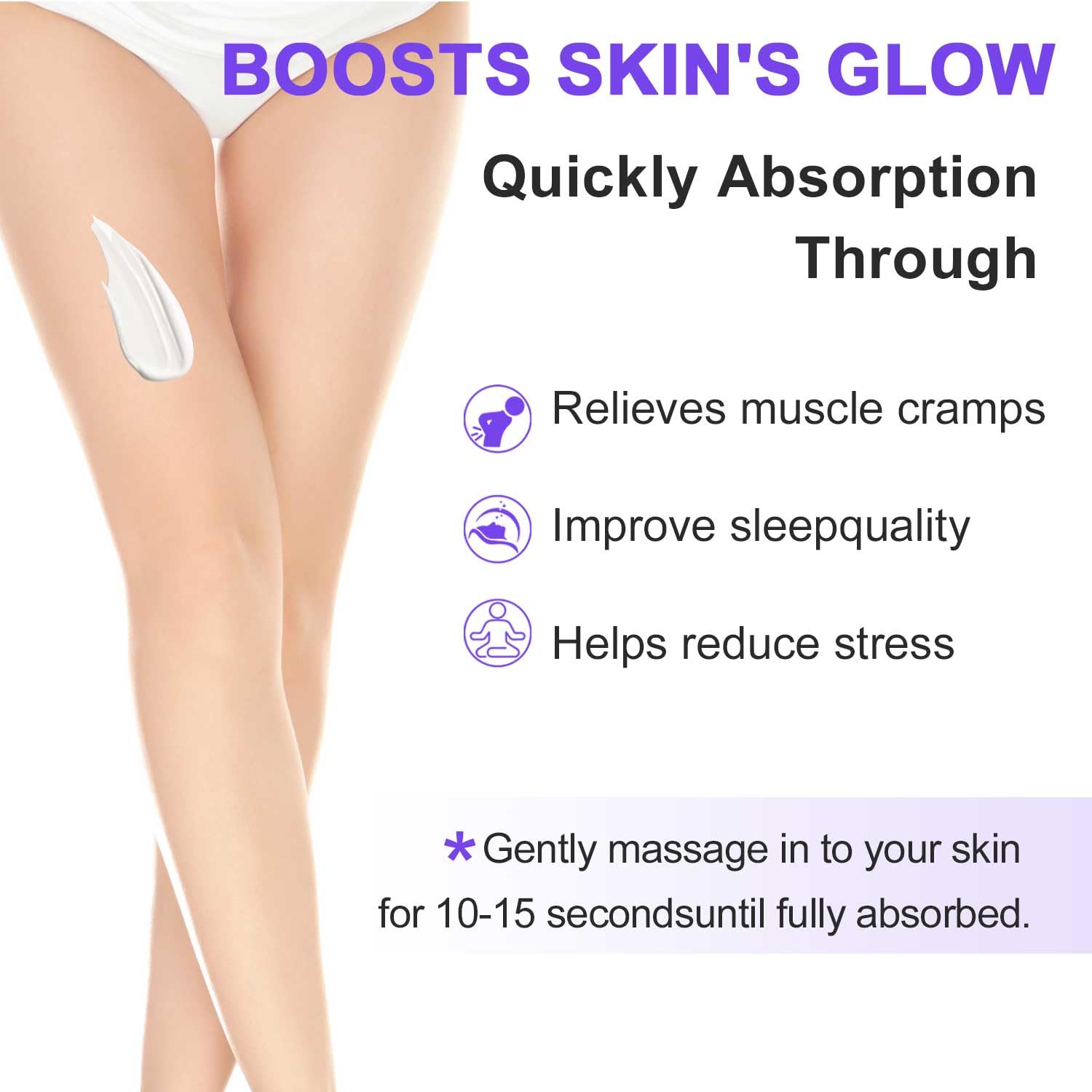 RIGBOO Magnesium Lotion for Sleep, Magnesium Cream, Muscle Relief and Relaxation Non-Greasy, Fast Absorbing Body Lotion with Coconut Oil with Chamomile, Safe for Sensitive Skin (Lavender) RIGBOOAu supplements