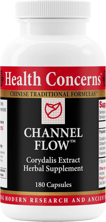 Health Concerns Channel Flow – Muscle Relaxation & Pain Support Supplement for Men & Women – Corydalis Root Extract – Chinese Herbal Formula for Headaches, Joint & Menstrual Discomfort – 180 Capsules Health ConcernsAu supplements