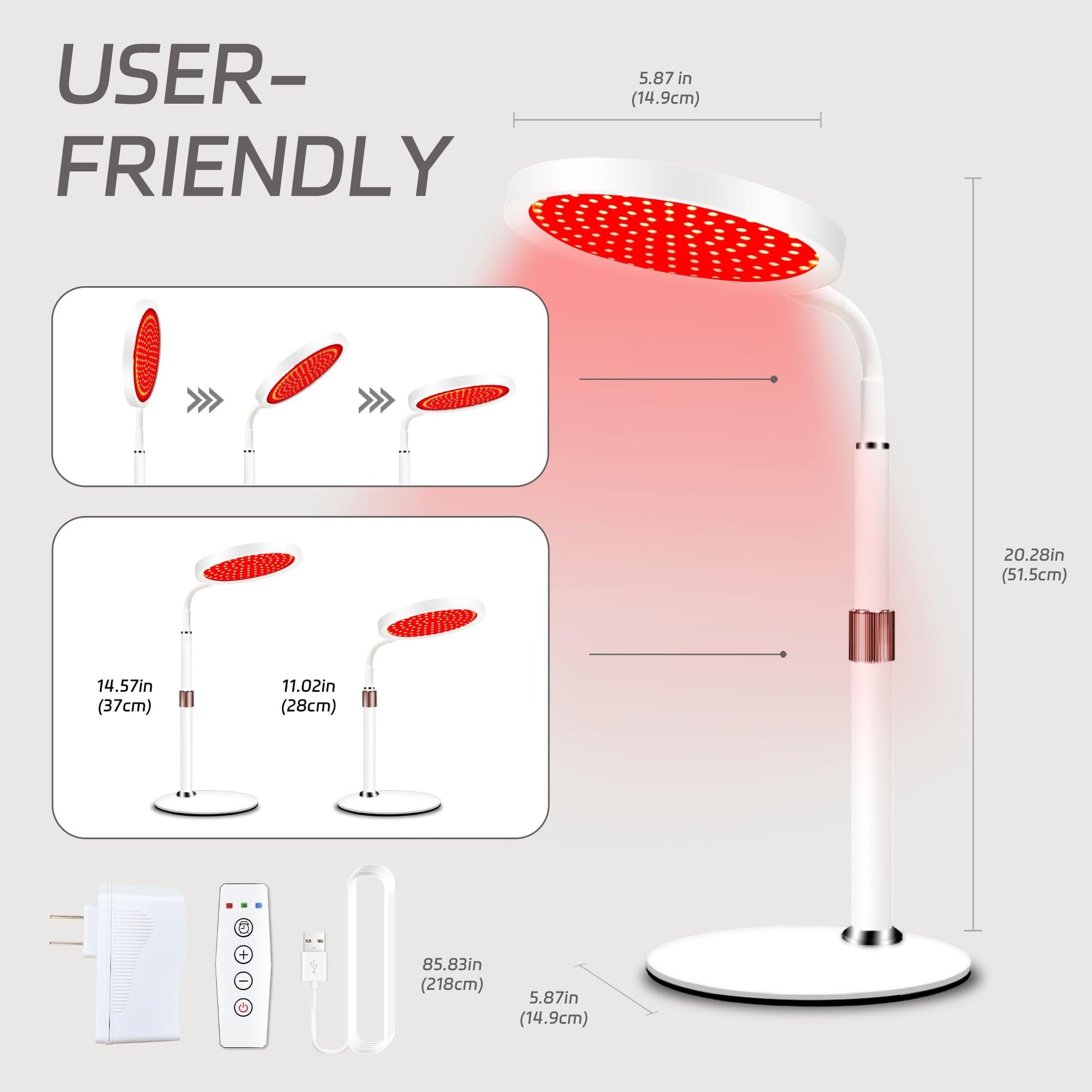 Shomterade Red Light for Face with Base, 100LEDs 3-in-1 Chips Infrared Light Lamp, 660nm ＆850nm ShomteradeAu supplements