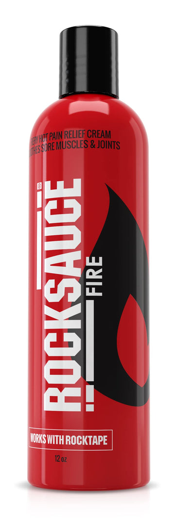 RockTape RockSauce Fire Hot Muscle Relief Cream with Capsaicin, 12 Ounce Bottle RockTapeAu supplements