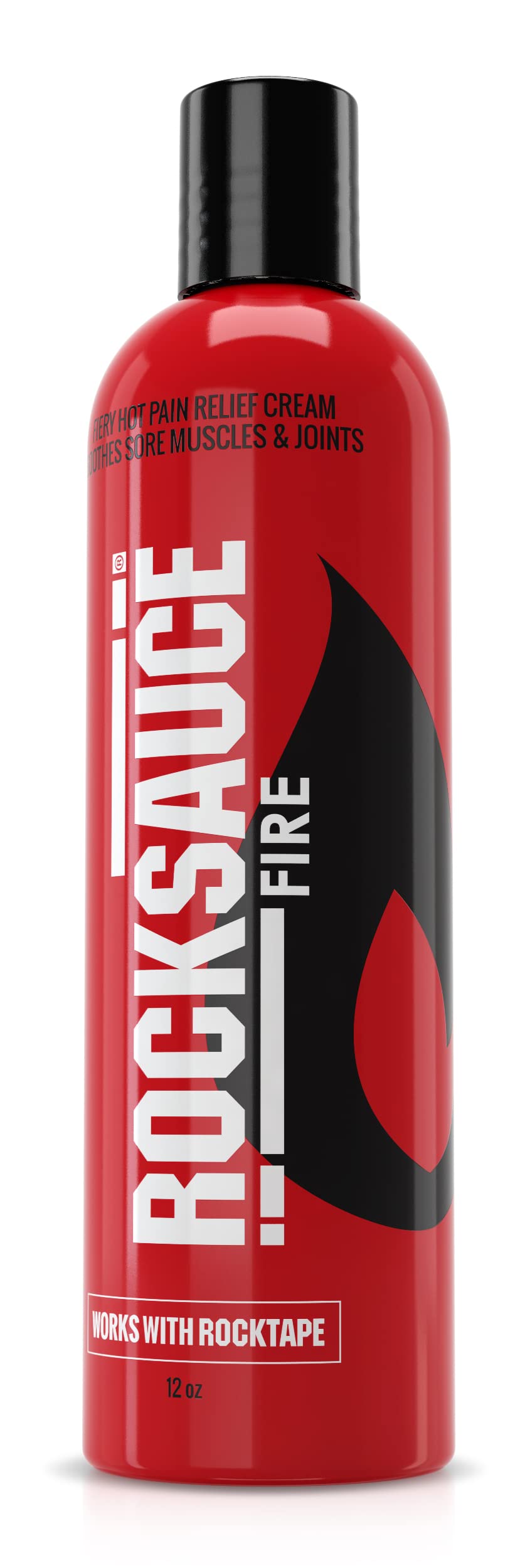 RockTape RockSauce Fire Hot Muscle Relief Cream with Capsaicin, 12 Ounce Bottle RockTapeAu supplements
