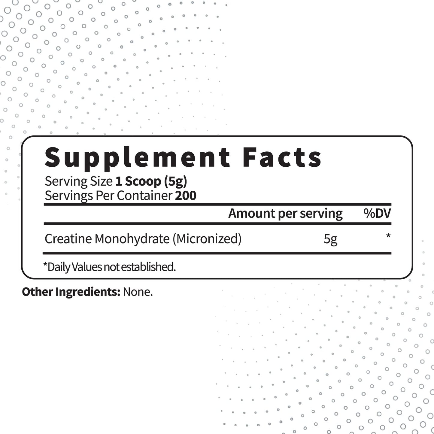Type Zero Creatine Monohydrate (Unflavored) 1 KG, 5000mg (5g) Per Serving, Micronized, Zero Sugar, Keto Friendly & Gluten Free, 200 Servings Type ZeroUS supplements