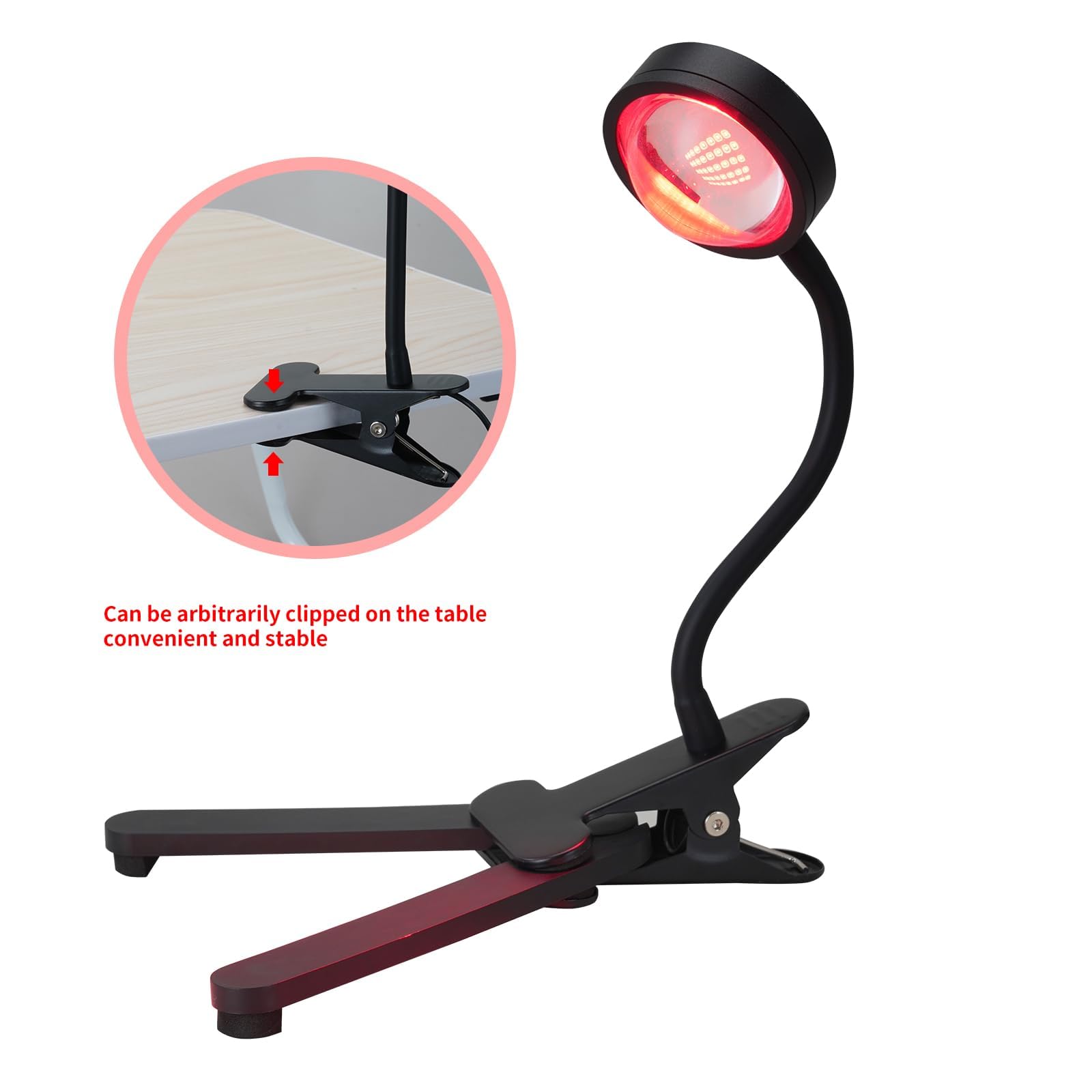 WTINTELL Red Light Therapy for Face, 660nm LED Red Light Therapy Light with Clip, Suitable WTINTELLAu supplements