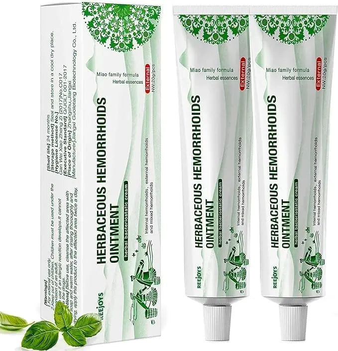 Reejoys Hemorrhoid Cream: Advanced Herbal Hemorrhoids Treatment Cream for Itching and Burning, Shrink & Soothe Hemorrhoids - 1.8 Oz ReejoysAu supplements
