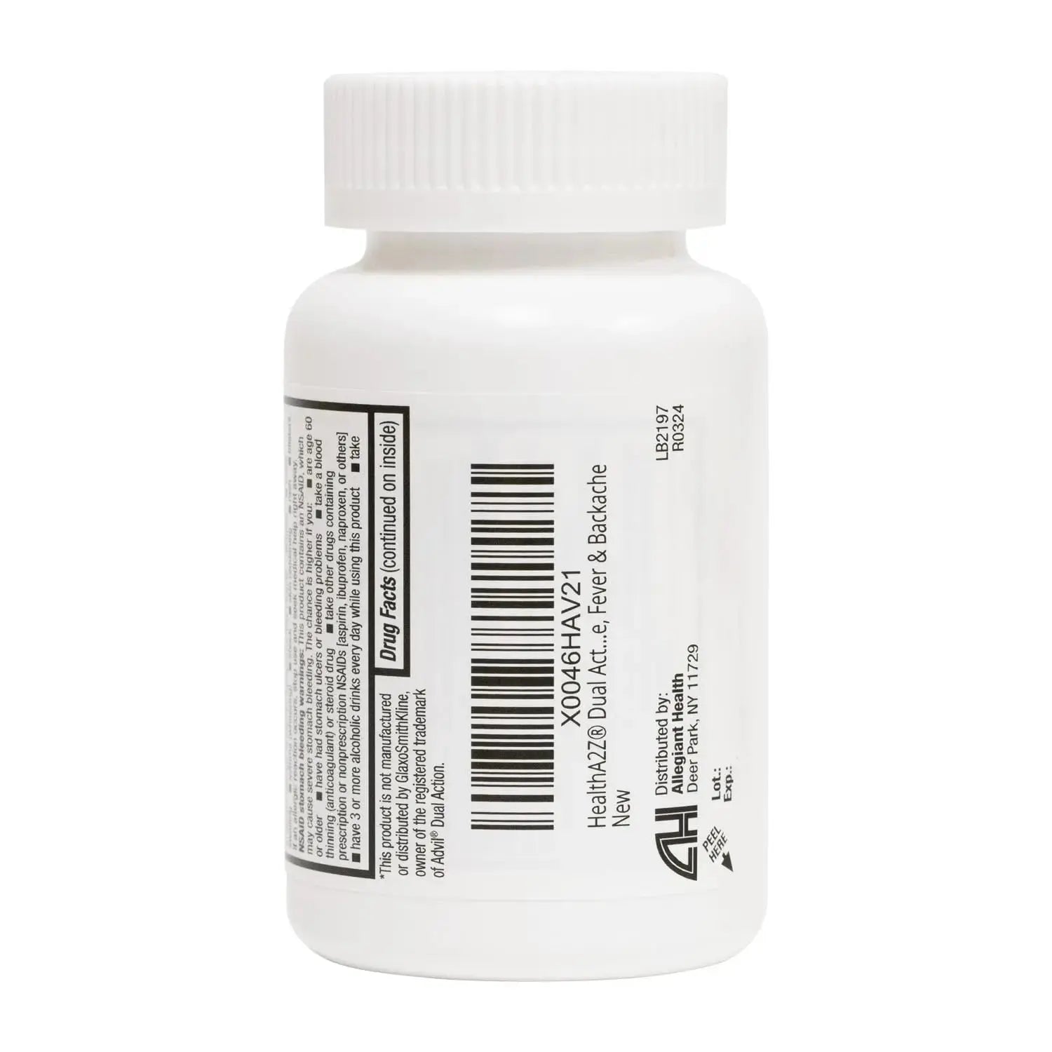 HealthA2Z® Dual Action Pain Relief | Acetaminophen 250mg & Ibuprofen (NSAID) 125mg | Contains Two Medicines | Relief from Headache, Fever & Backache (150 Caplets) HealthA2ZAu supplements