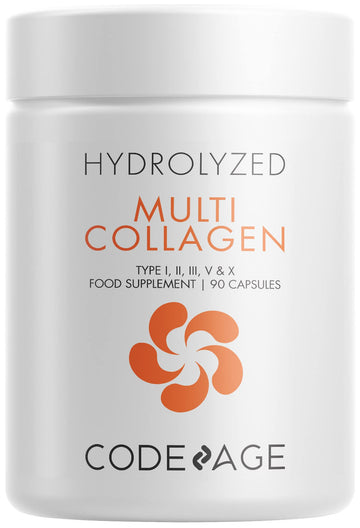 Codeage Multi Collagen Protein Capsules, Type I, II, III, V, X, Grass Fed & Hydrolyzed Collagen Pills Supplement CodeageAu supplements
