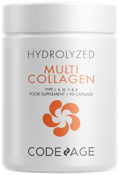 Codeage Multi Collagen Protein Capsules, Type I, II, III, V, X, Grass Fed & Hydrolyzed Collagen Pills Supplement CodeageUS supplements