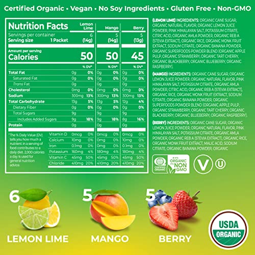 Orgain Organic Hydration Packets, Electrolytes Powder - Variety Pack Hydro OrgainUS supplements