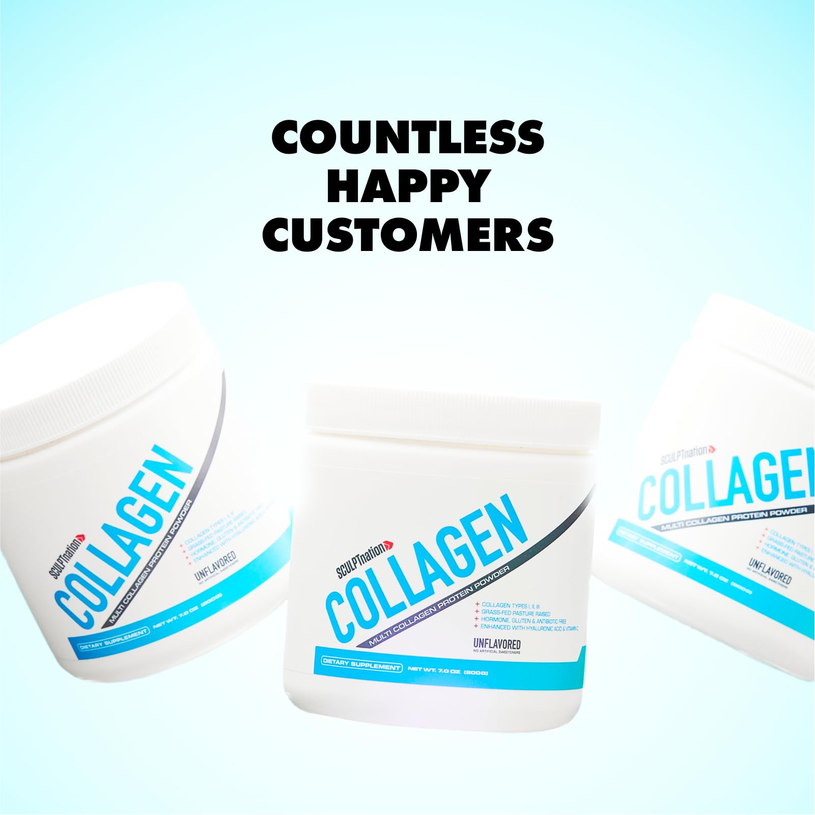 Sculpt Nation by V Shred Collagen Peptides Powder - Types I, II, and III Collagen Plus Sculpt NationUS supplements