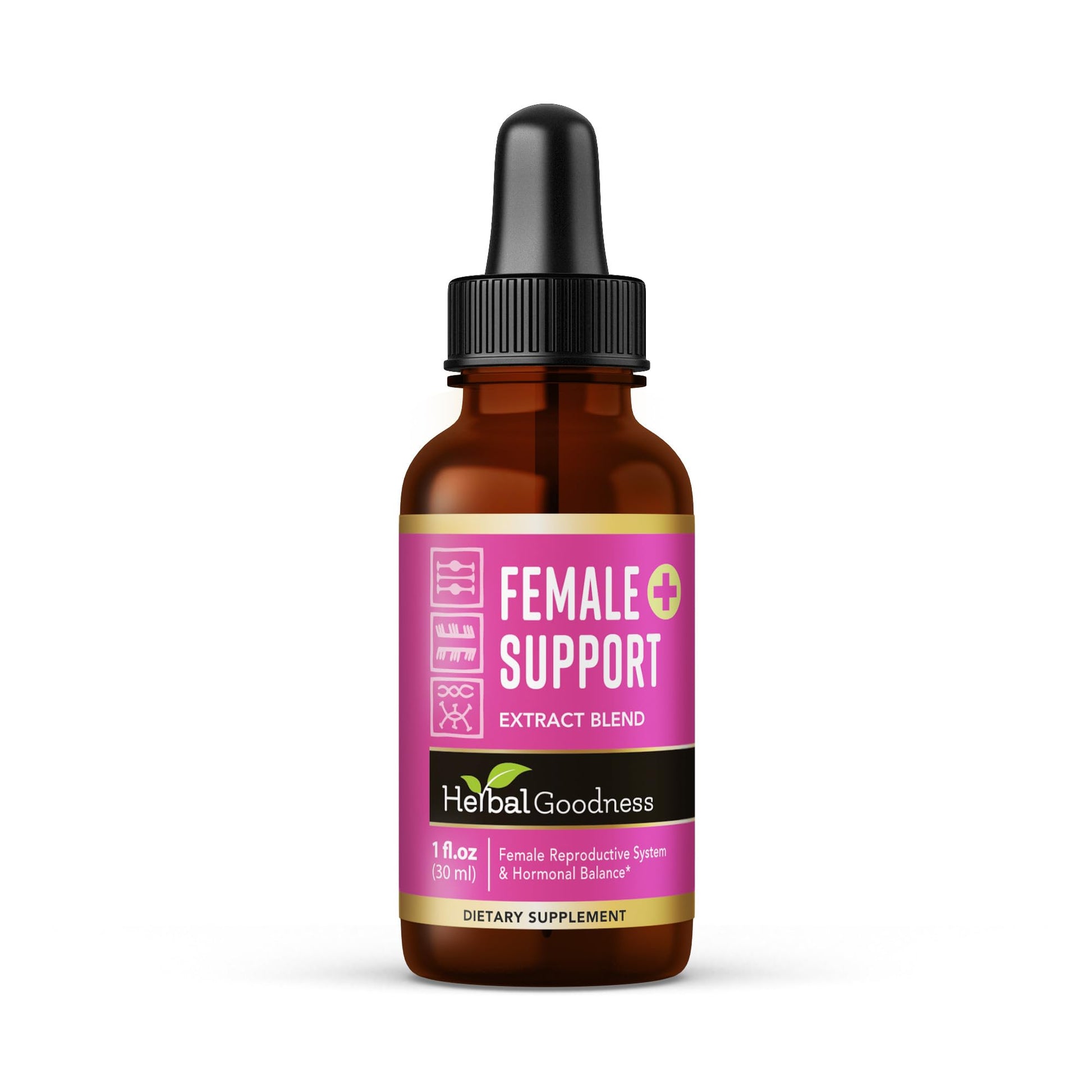 Herbal Goodness Female Support Supplement 1 Fl. oz – Natural Herbal Blend for Women’s Hormonal Health, Energy & Wellness – Adaptogenic Liquid Formula – Non-GMO, Gluten-Free – 1 Bottle Herbal GoodnessAu supplements