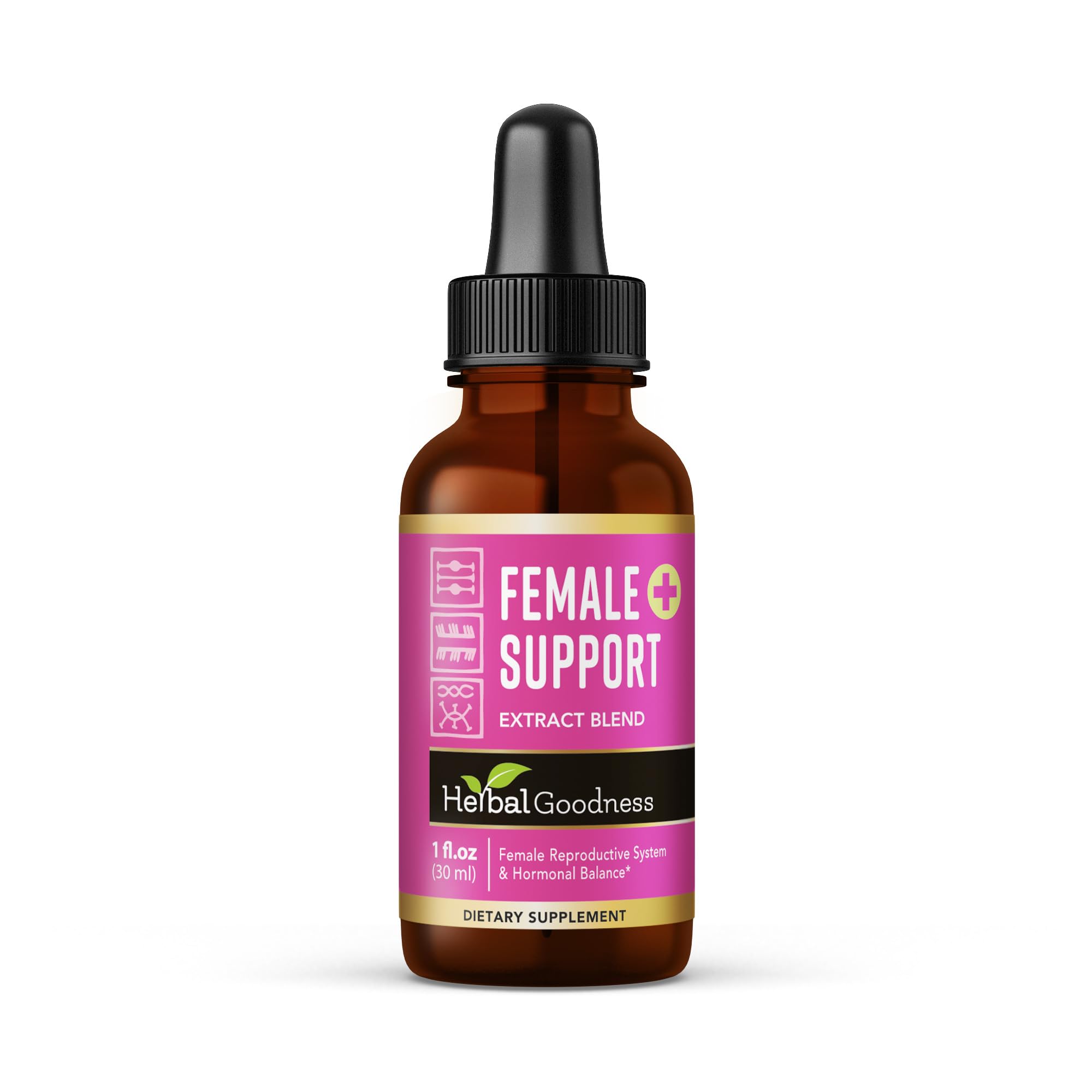 Herbal Goodness Female Support Supplement 1 Fl. oz – Natural Herbal Blend for Women’s Hormonal Health, Energy & Wellness – Adaptogenic Liquid Formula – Non-GMO, Gluten-Free – 1 Bottle Herbal GoodnessAu supplements