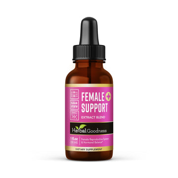 Herbal Goodness Female Support Supplement 1 Fl. oz – Natural Herbal Blend for Women’s Hormonal Health, Energy & Wellness – Adaptogenic Liquid Formula – Non-GMO, Gluten-Free – 1 Bottle Herbal GoodnessAu supplements