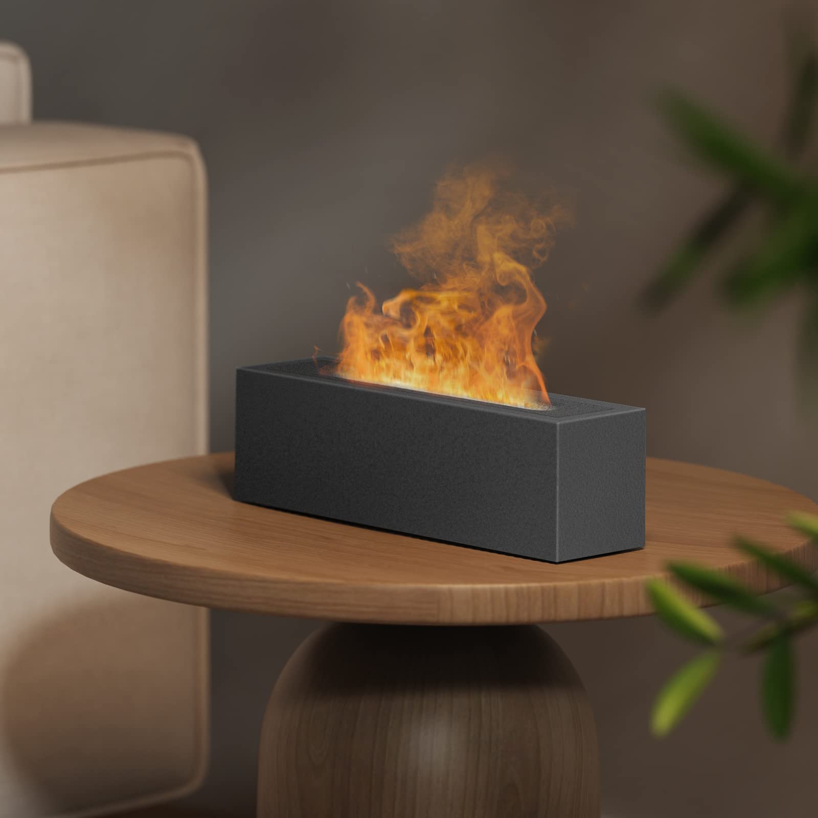 Shiawase Oil Diffuser, 200ml Flame Essential Oil Diffuser/Humidifier, Bedrock Fire Air Scent Diffuser ShiawaseAu supplements