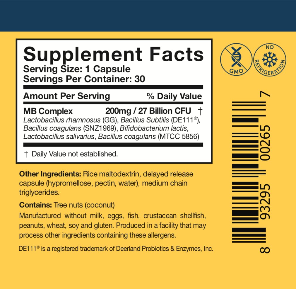Researched Nutritionals Multi-Biome - Dual-Action Probiotics for Women & Men - Spore + Live Strain Formula with Delayed-Release Capsules for Gut Health, Histamine & Immune Support (30 ct) Researched NutritionalsAu supplements