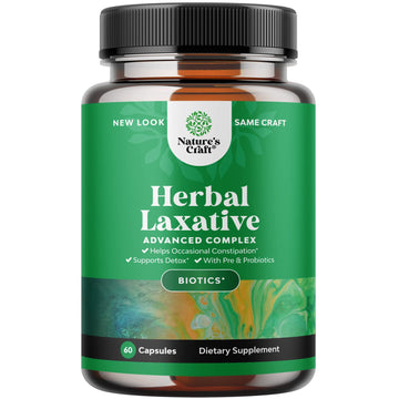 Herbal Laxative Capsules with Probiotics – Natural Laxative Pills to Cleanse Colon and Support Natures CraftAu supplements