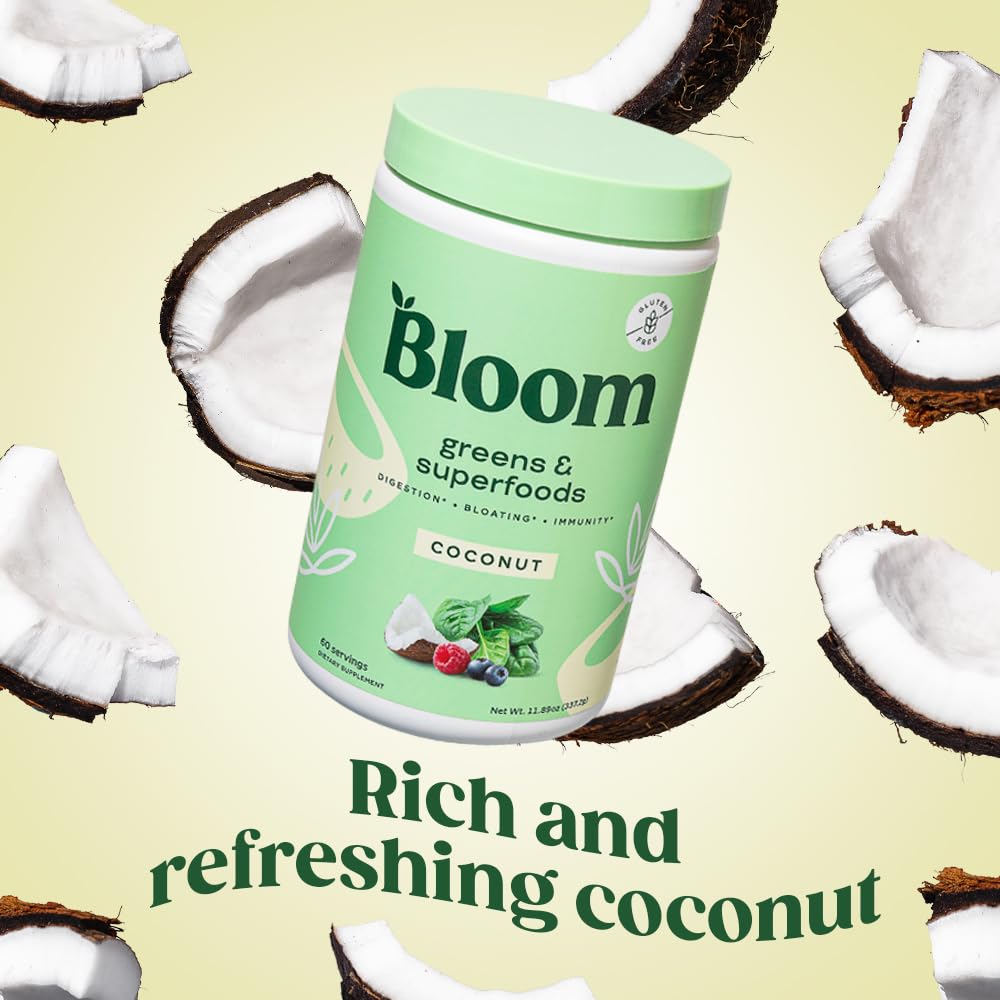 Bloom Nutrition Greens and Superfoods Powder for Digestive Health, Greens Powder Bloom NutritionUS supplements