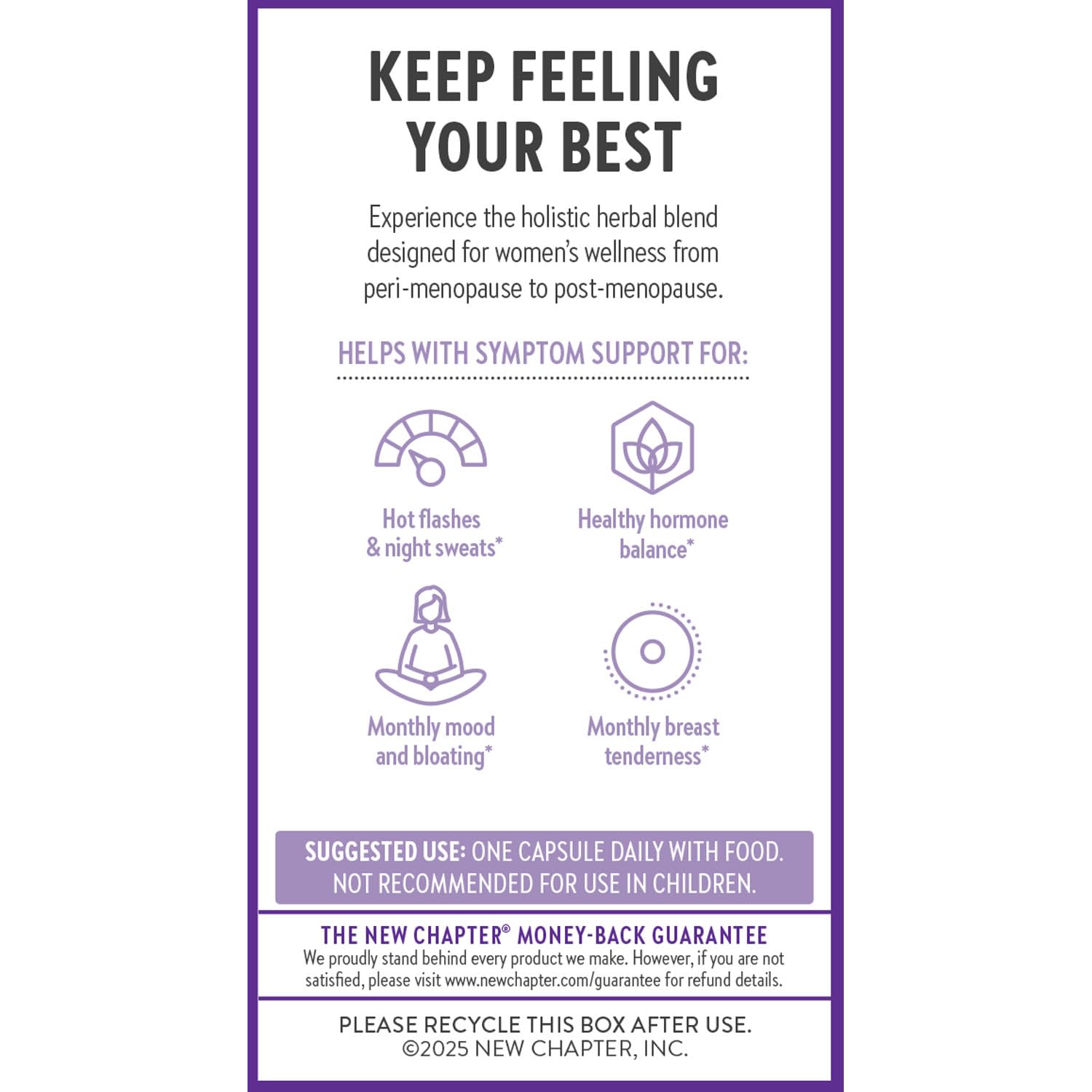 New Chapter Menopause Supplement - Estrotone Herbal Hormone Balance for Women in Perimenopause, with Black Cohosh for Hot Flash Relief & to Reduce Night Sweats + Vitex, No Added Hormones - 60 ct New ChapterAu supplements
