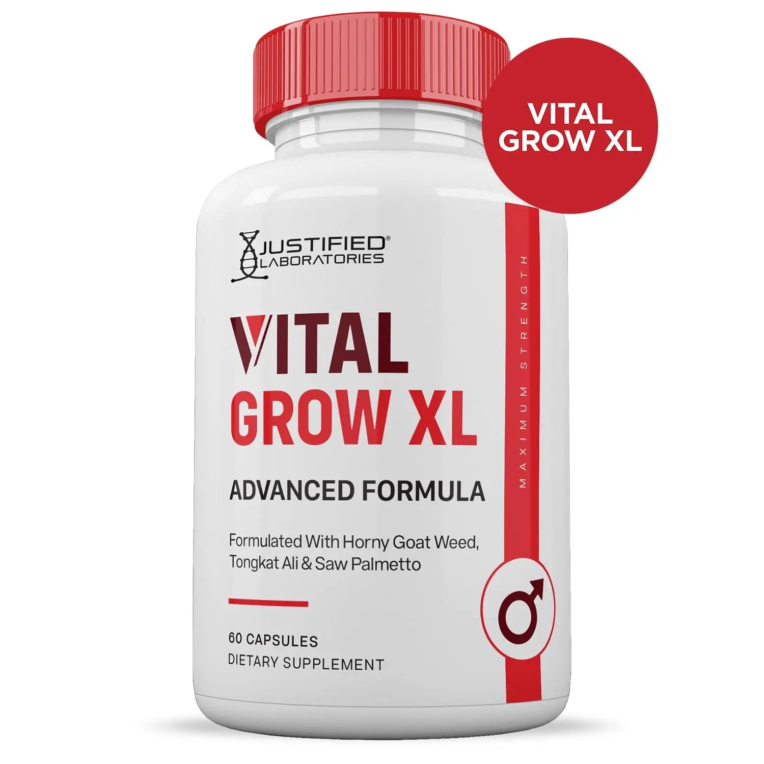 (2 Pack) Vital Grow XL Pills 1484MG Advanced Formula Proprietary Blend for Men 60 Capsules Justified Laboratoriesnz supplements