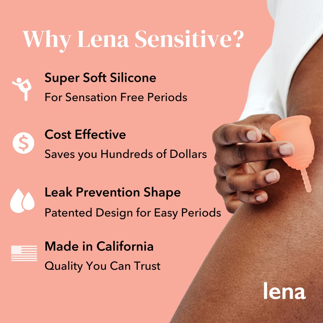 Lena Sensitive Menstrual Cup | Reusable Beginner Period Cup | Wear for 12 Hours LenaAu supplements