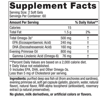 Nordic Naturals Omega Woman, Lemon - 120 Soft Gels - 500 mg Omega-3 + 800 mg Evening Nordic NaturalsUS supplements