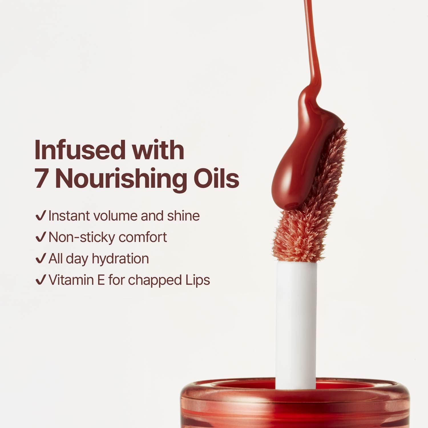 fwee 3D Voluming Gloss 70% (Rich) | Lychee 70% | High Shine, Non-Sticky Lip Gloss for Makeup | Long-Lasting, Moisturizing Gel Formula | 30%, 70% Pigment Options | 5.3g fweeAu supplements