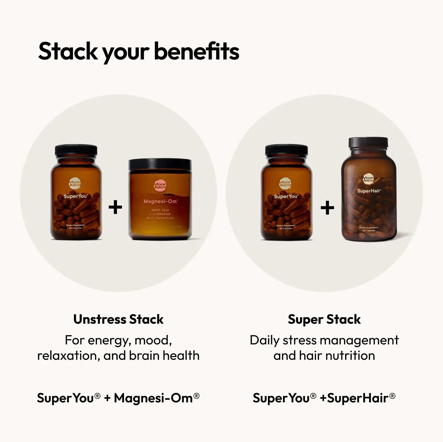 Moon Juice SuperYou Ashwagandha Supplements with Rhodiola, Shatavari & Amla - Cortisol Reducer for Energy, Mood, Focus and Stress Support, Vegan, Non-GMO & 100% Traceable, 60 Capsules, 30 Servings Moon Juicenz supplements
