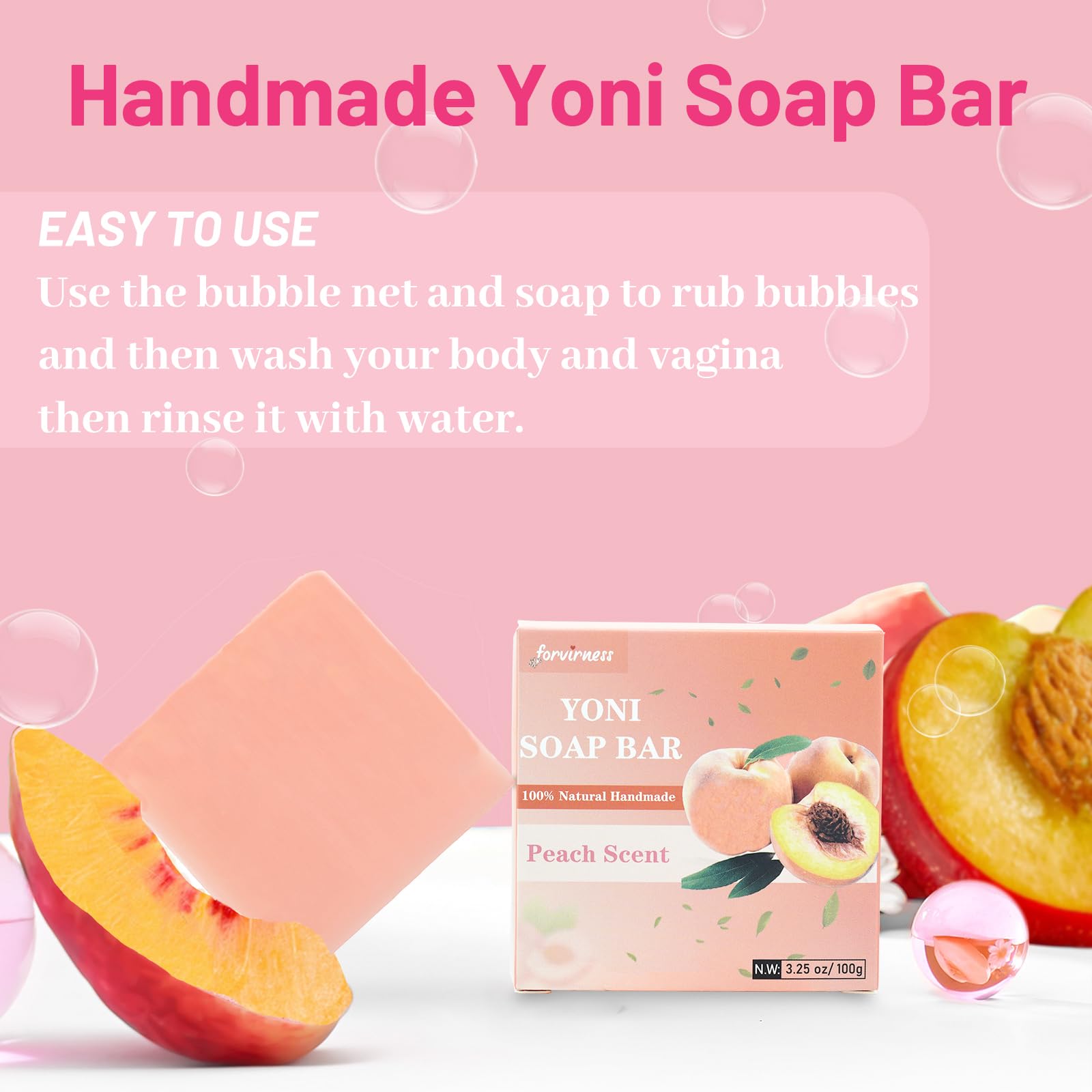 Yoni Wash Yoni Oil Yoni Bar Soap for Women ph Balance, Feminine Wash for Women Remove Odor forvirnessAu supplements
