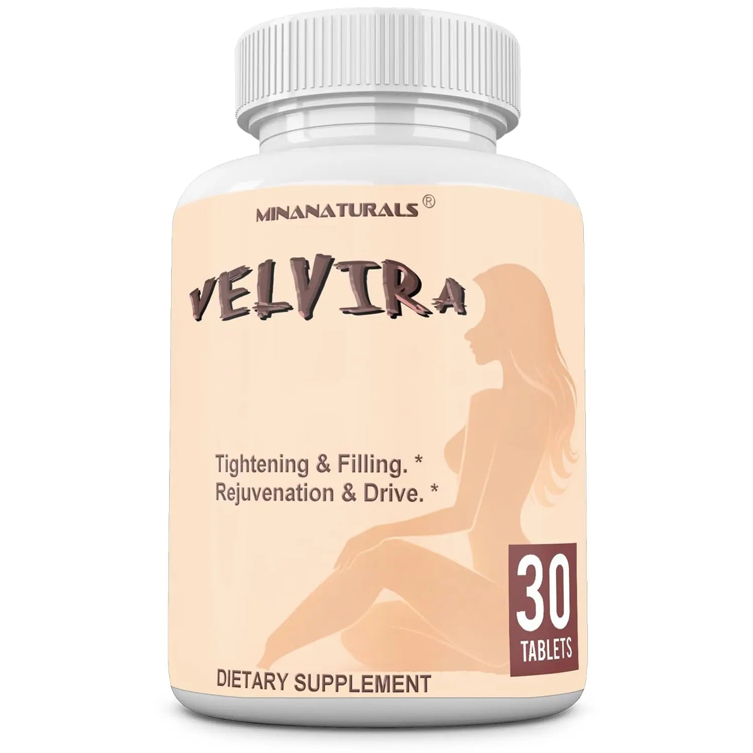 MINANATURALS VELVIRA Feminine Wellness Support Supplement for Women Herbal Rejuvenation Formula with Vitamins, Amino Acids & Collagen 30 Tablets MINANATURALSAu supplements