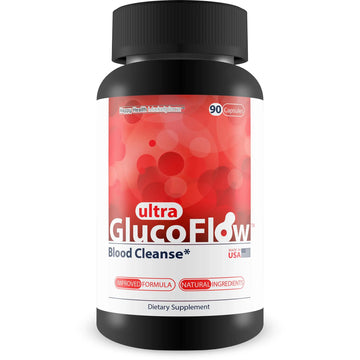 Ultra Gluco Flow - Improved Formula - Our Best Blood Cleanse Detox Cleanse Blood Support Pills - Blood Health Blood Circulation Pills Detox Cleanse Blood Gluco Bio Sweet Relief Glycogen Support Happy Health MarketplaceAu supplements