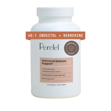 Perelel Hormone Balance Support, Myo & D Chiro Inositol, Womens Inositol Supplement with Berberine, Alpha Lipoic Acid, & Dim to Support Female Health, Soy, Dairy & Gluten Free, Non GMO, 120 Capsules PerelelAu supplements