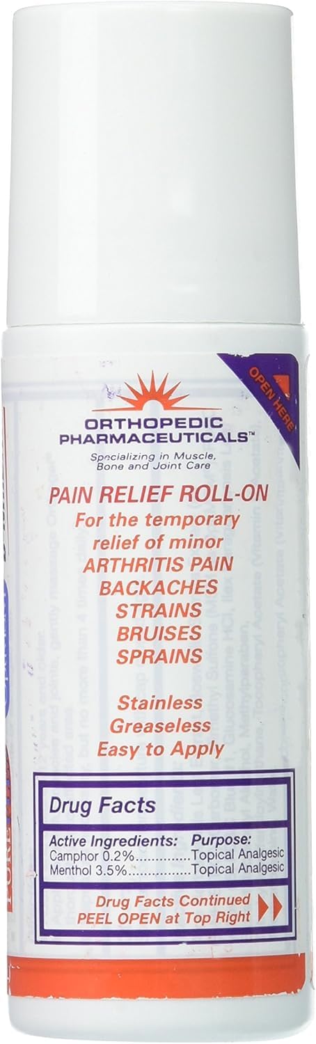 Orthogel Advanced Pain Relief Gel Roll On, 3 oz. OrthogelAu supplements