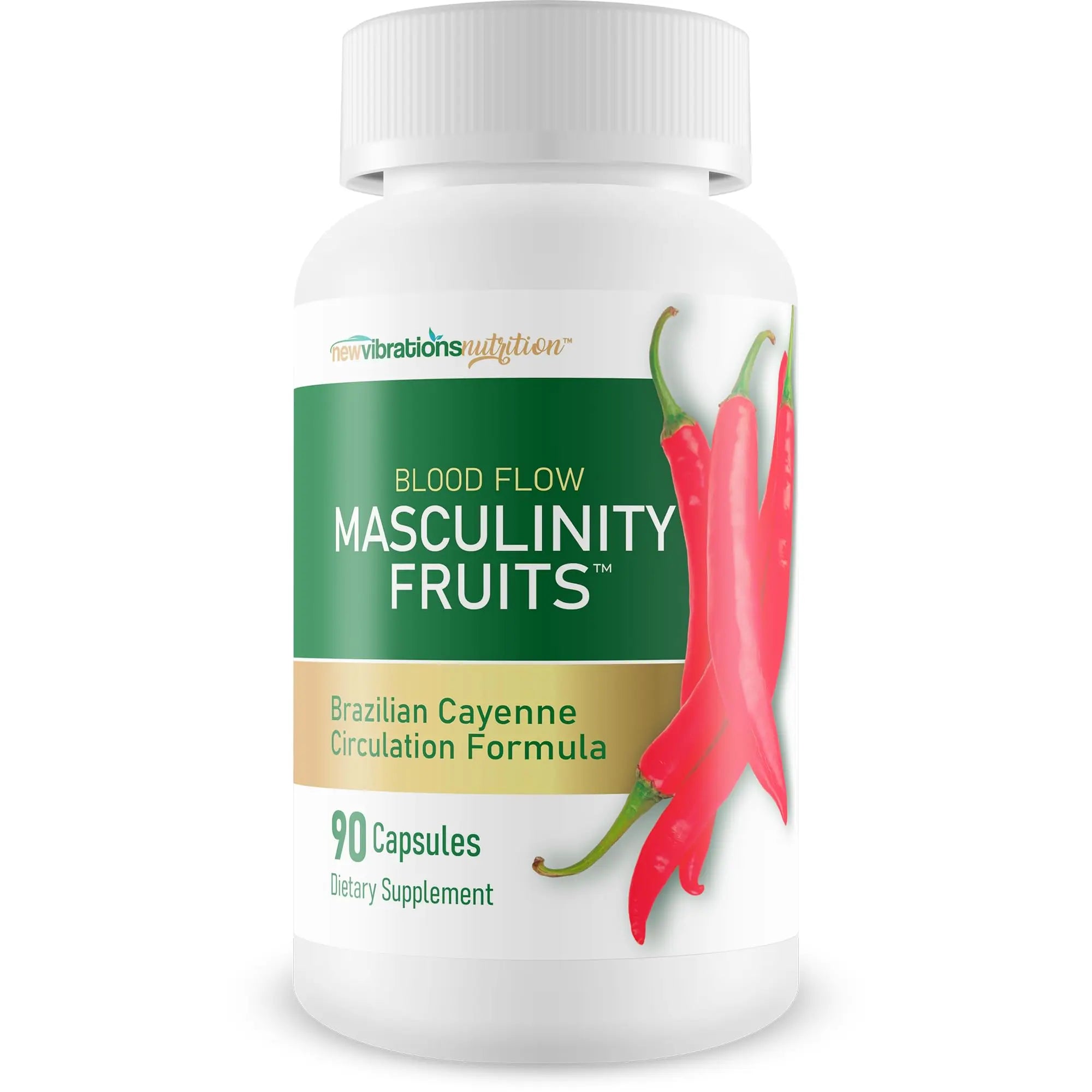 Masculinity Fruits for Bloodflow - Our Best Brazilian Blood Circulation Supplements for Men - Boost Blood Flow Circulation Supplement - Cayenne Pepper Pills Gingko Biloba Blood Flow Vitamins for Men New Vibrations Nutritionnz supplements