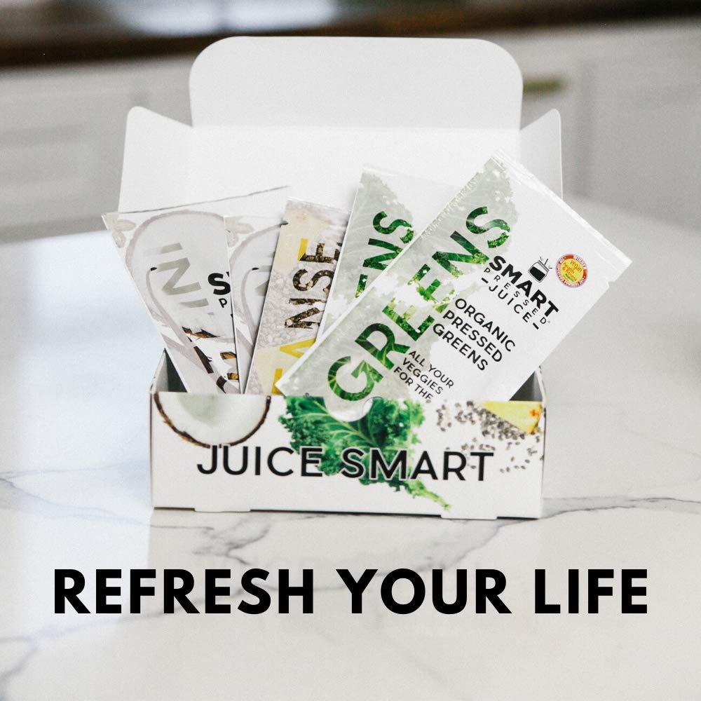 SMART Pressed Juice 3-Day Organic Juice Cleanse | Healthy Detox Program | Vegan Vanilla Protein SMART PressedUS supplements