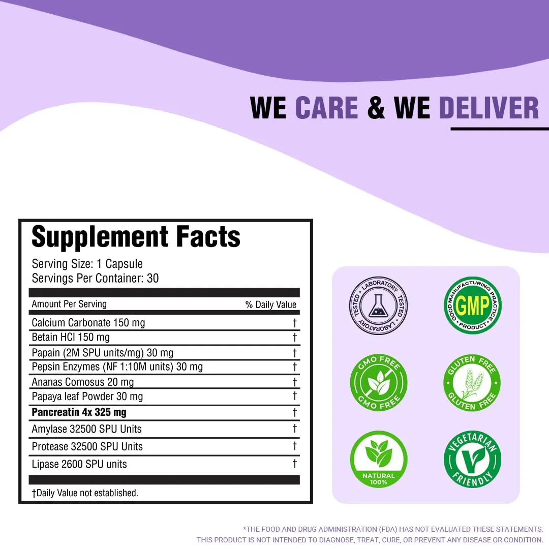 iMeMyself Enzyme Blend | 30 Veg Capsules iMeMyselfnz supplements