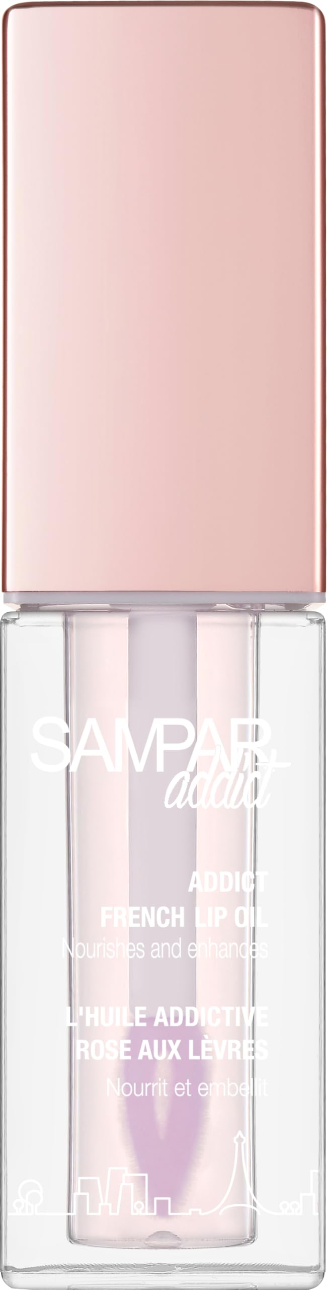Sampar Addict French Oil with Sponge Applicator - Korean Beauty Perfect for Lip Oils & Glosses | Rosehip, Rare Beauty Tinted Lip Oil, Broadway Vita-Lip Gloss, Saie Glossy Bounce, SamparAu supplements