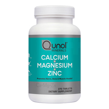 Qunol Calcium 3 in 1 Tablets with Calcium, Magnesium & Zinc for Immune Support, Bone QunolUS supplements