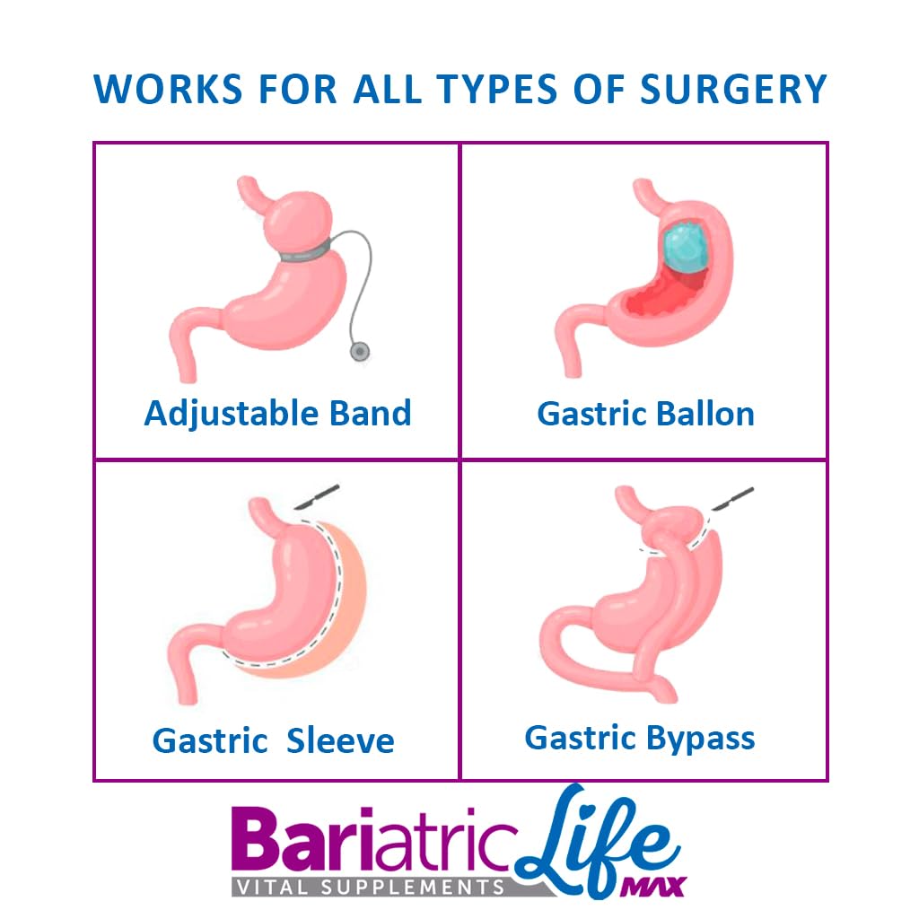 Bariatric Multivitamin Design for Post Bariatric Surgery Mens Patients, Sugar Free, 100+ Vitamins, Minerals & Amino Acids, Supports Muscle, Heart Bariatric Life MaxUS supplements