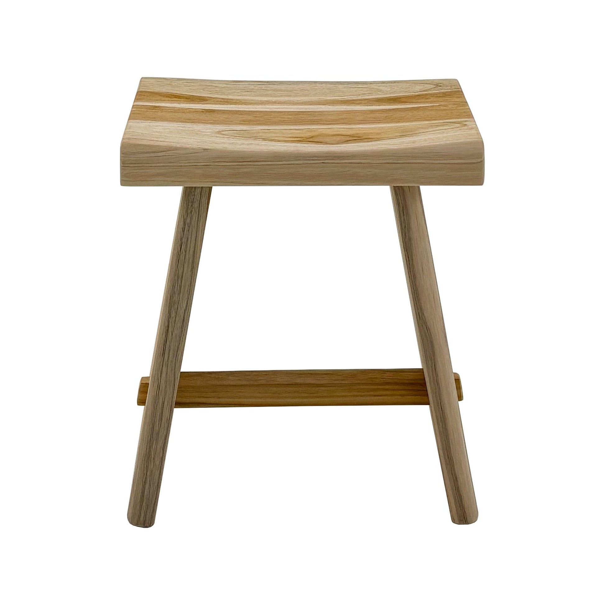 Nordic Teak Natural Teak Shower Stool with Curved Seat & Shelf | Spa-Style Bench for Bath | Shower | SPA | Pool | Patio | Select Grade (Natural Salem) NORDIC STYLE TEAKAu supplements