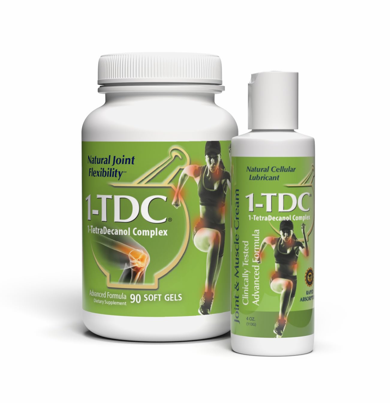 1-TDC Joint & Muscle Health 90 Gels and Joint & Muscle Relief Cream 4 oz Bundle 1-TDCAu supplements
