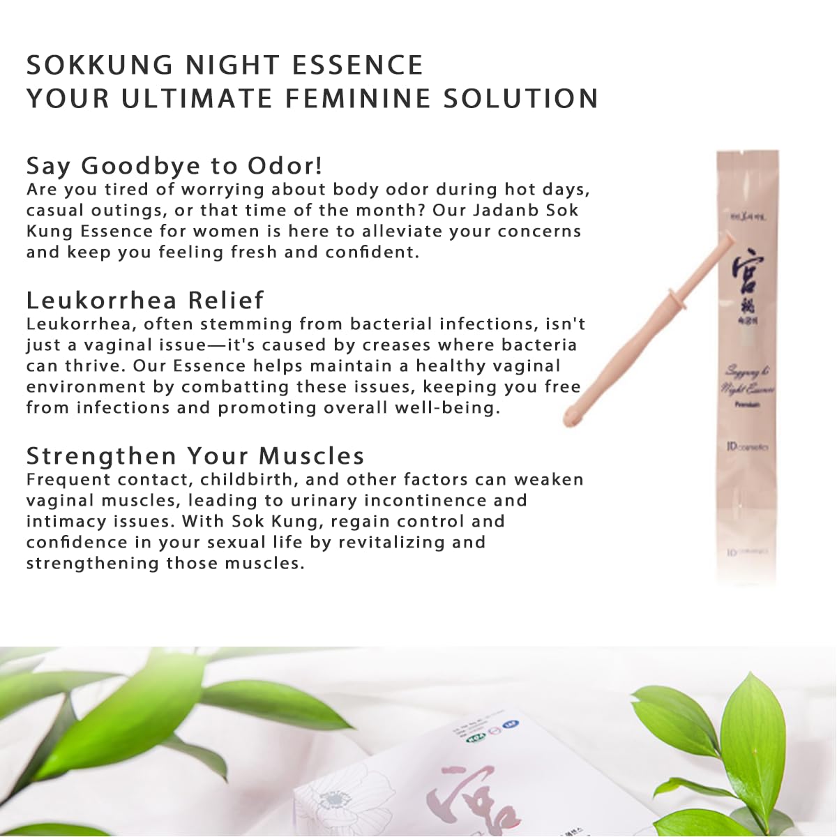 SOKKUNG - Premium Feminine Cleaning Essence with natural JDB-Complex5 herb based extracts 10ea/box JD COSMETICAu supplements
