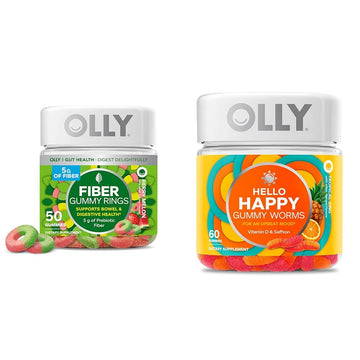 OLLY Fiber Gummy Rings, 5g Prebiotic Fiber, FOS (Fructo-oligosaccharides), Digestive OLLYUS supplements