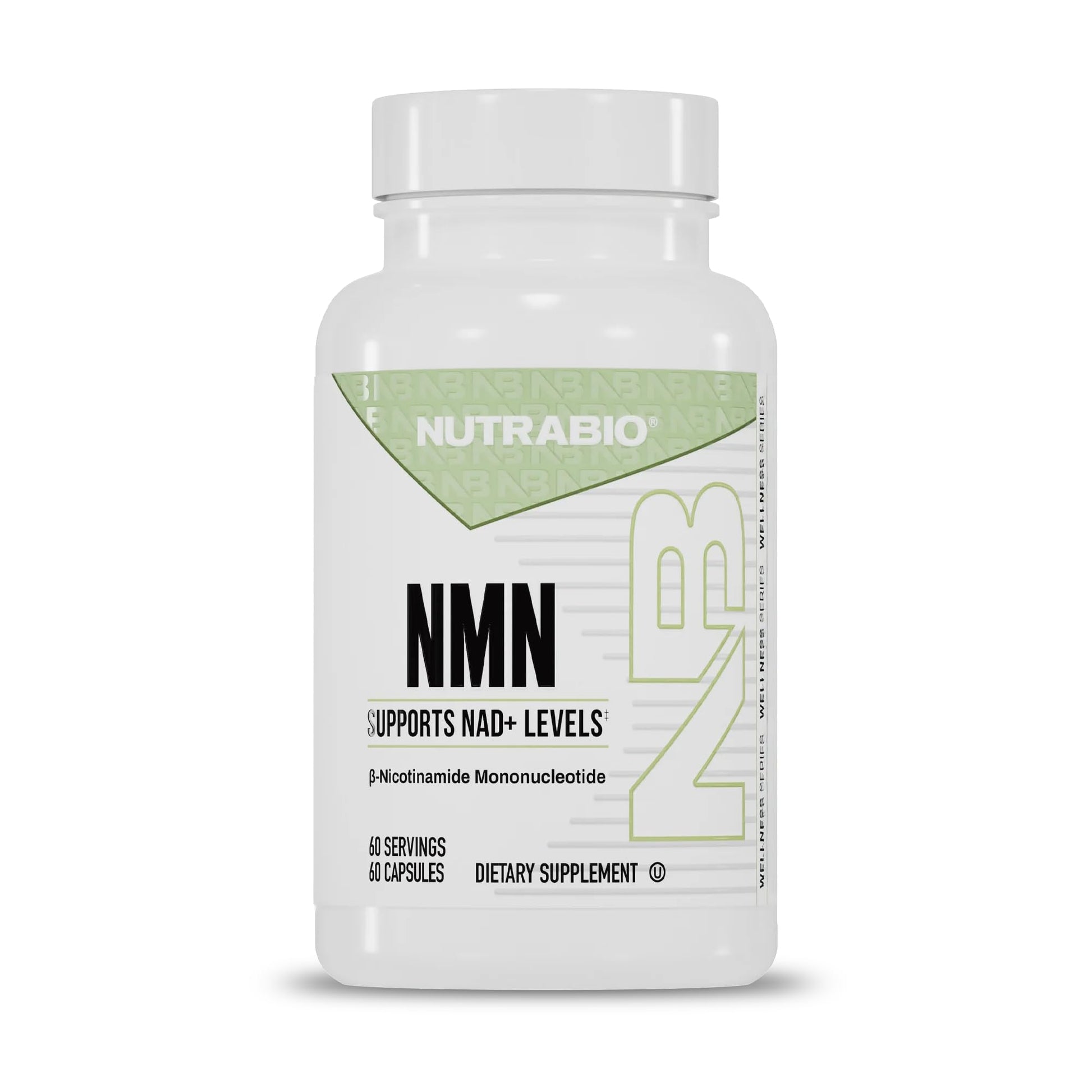 NutraBio NMN - NAD Supplement, Longevity Support, Boost NAD Levels, Increase Cellular Energy, Brain Health, Healthy Aging- 60 Servings- 60 Capsules NutraBioAu supplements